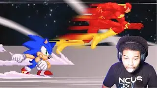 This fight was SUPER FAST!! Flash VS. Sonic | DEATH BATTLE | Reaction
