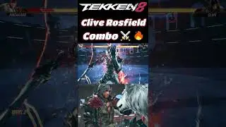 Tekken 8 Clive WS2 Highest Damage Combo #tekken8combo #tekken8 #tekken8clive #shorts #gaming #tekken