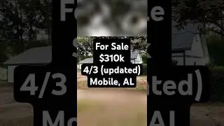 See What Home $310k Buys in Mobile, AL! 🏡 Let&rsquo;s chat! 💬 #RealEstate #MobileAlabama