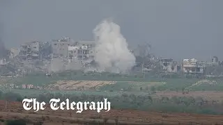 Watch in full: Israel continues ground assault into Gaza - skyline in ruins