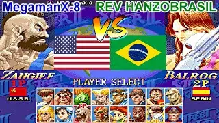 Super Street Fighter II X: Grand Master Challenge - MegamanX-8 vs  REV HANZOBRASIL FT5 x3