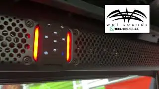 Barra de sonido Bluetooth amplificada todo en uno Wet Sounds STEALTH XT 12-B con control remoto