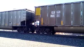 A Honking Northbound BNSF #9137 Empty Coal Went Emergency Stop With A Hotbox Failure