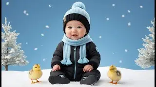 Little Snow Chicks 🐥❄️🎶 | Cute Snow Chick Song for Toddlers & Preschoolers