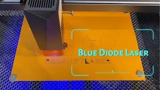Резка картона синим диодным лазером мощностью 10 Вт &mdash; RedShift Laser