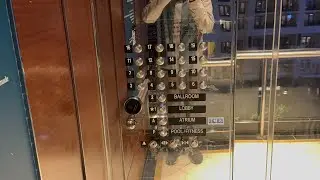 Потрясающие тяговые лифты Schindler (Южный берег) - отель Gaylord National - National Harbor, Мэр...
