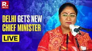 Delhi CM News LIVE | Swearing Ceremony Begins | First-Time MLA Rekha Gupta Takes Oath As CM