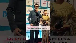 #KayKayMenon and wife #NiveditaBhattacharya radiate elegance and charm at the #FilmfareOTTAwards2024