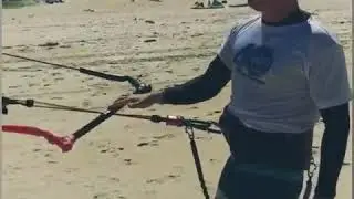 Como pousar o kite sozinho