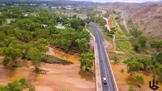 Todd River Running Alice Springs shot with a DJI Mini 2