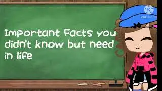 Important facts with nice chalk font and bgm ☺️☺️👍🏻