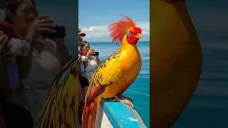 Giant Cute Sea Bird Captured On Camera Rare Ocean Moment #Bird #Viral #Shorts