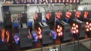 Battery DMX wireless Par, uplighting for your events lights, UL approved.