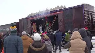 👨&zwj;🎤☃️Pynk Beard at 2025 Canadian Pacific Holiday Train
