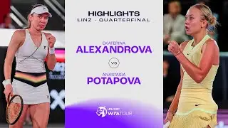 Anastasia Potapova vs. Ekaterina Alexandrova | 2024 Linz Quarterfinal | WTA Match Highlights