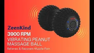 ZeenKind 3900RPM Stronger Vibrating Peanut Massage Ball, 4 Vibration Speed Light to Intense Pressure