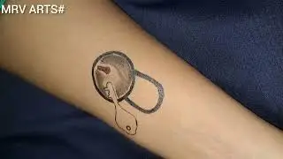 LOCK KEY TATTOO/temporary tattoo design/simple tattoo