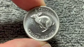 1967 Canada 5 Cents Coin - Centennial (Rabbit) &bull;&nbsp;Values, Information, Mintage, History, and More