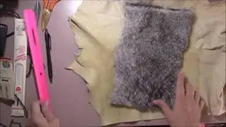 Меховая сумка из кролика