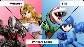 RC4 All St4rs 3 Winners Semis - Monsoon (Zelda, Wolf, K. Rool) Vs. ETG (Plant, MM, PAC-MAN) - SSBU