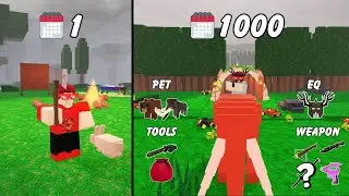 Survival 1000 Hari di 99 Night In the Forest Roblox!! Dapat Item Langka!!