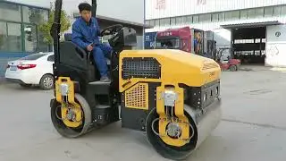 Ride on Tandem Vibratory Roller Compactor with Diesel Engine