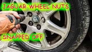 Jaguar wheel nut snapped off
