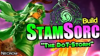ESO PvP: ЛЕГКИЙ билд StamSorc DoT Damage и Ulti Gen Burst (Necrom) | 