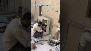 Работа специалиста по кондиционированию воздуха #national17 #coolingsolutions #medperpipes #medpe...