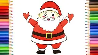 How to Draw Santa Clause Easy Step By Step || Christmas drawing || Jojee Kids Drawing