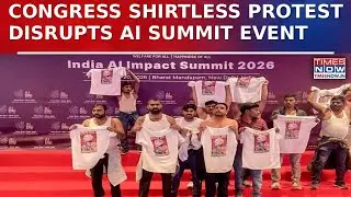 Shirtless Protest At Delhi AI Summit: Congress Workers Detained, BJP Calls It &lsquo;National Shame&rsquo;