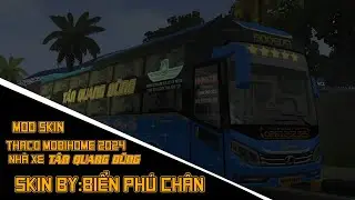 Bus Simulator Indonesia|Mod Skin T&acirc;n Quang Dũng Thaco Mobihome 2024