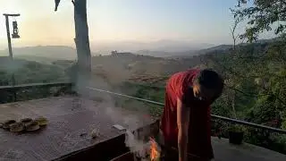 Epic Sunset Over Ban Pa Pong Piang Rice Terraces from Karen Homestay