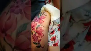 Girl Flower LIVE Tattoos by Lui!