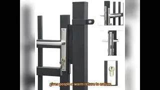 Metal Barb Top Type Bar Distance 110mm Gate With Lock For Home