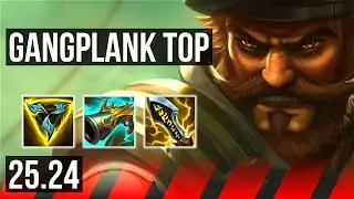 GANGPLANK vs GAREN (TOP) | Perfect KDA: 12/0/7 | KR Master | 25.24