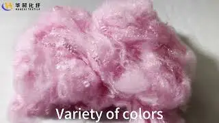 What is Recycled Pink Colored PET Polyester Staple Fiber#Solid PSF#Polyester StapleFiber#Staplefiber