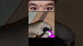 Eyeliner bindi design - 12 #bindi #designerbindi #eyelinerbindi #eyelinertrick #art #bindiart #yt