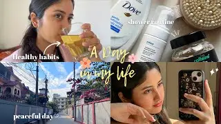 A day in my life🍃: Healthy habits, after shower skincare routine, lazy day💤