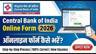 CBI SO Online Form 2026 kaise bhare | How to Fill Central Bank of India Specialist Officer Form 2026