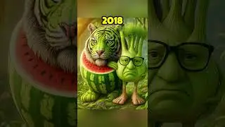 Brainrot Memes 2018 vs 2025 #shorts