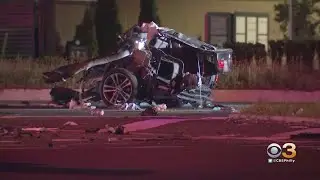 Violent Crash Closes Route 38 In Maple Shade.