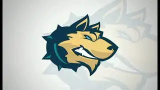 make a strong dog mascot logo
