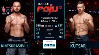 Raigo Kutsar vs. Davit Kintsurashvili | FULL FIGHT | Evecon RAJU 18