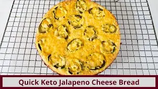 Quick Keto Jalapeno Cheese Bread (Nut Free and Gluten Free)