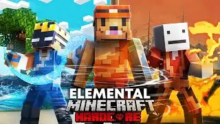 100 Players Simulate Minecraft's Elemental Tournament