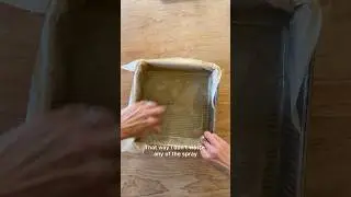 Quick Baking Tip: Lining Pan with Spray and Parchment