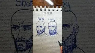 ✨Beard drawing tutorial EasyPeasy✨ #howtodraw