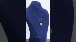 22 Ayar Taşlı Trend Altın Kolye