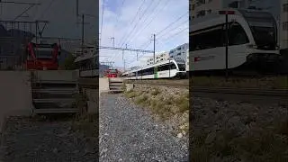 RhB Stammnetz Allegra Kreuzung mit Thurbo in Chur